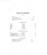 Table of Contents, Mecosta County 1879